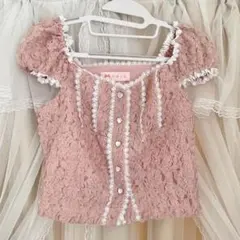 韓国系セレクトショップ ブラウス ピンク 平成 姫系 姫カジ y2k 00s