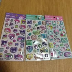 ポップデコパーティー シール サンリオ クロミ はぴだんぶい キティ 3枚