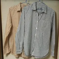 ギンガムチェック オレンジ