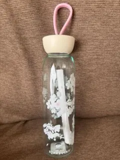 スタバ シリコンストラップボトル 2025　桜デザイン