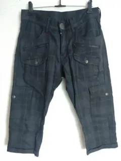 Leeチェック柄7分丈クロップドパンツ　28インチ　フォロー割り引き有りのサムネイル