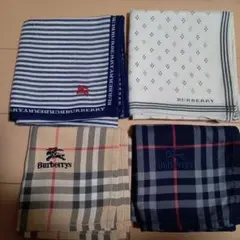 週末価格、バーバリーメンズハンカチセット、ノバチェック他