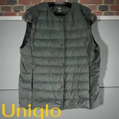 UNIQLO　ユニクロ ウルトラライト ダウンベスト 　グレー
