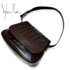 美品✨️ シビラ ステッチ レザー ショルダーバッグ クラシカル 肩掛けのサムネイル