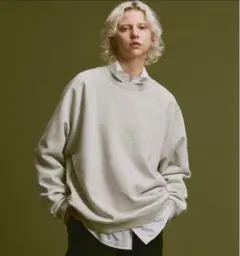 Oversize heavy weight damage sweat