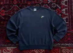 て*主様 NIKE ナイキ ワンポイントロゴ スウェット トレーナー ブラック