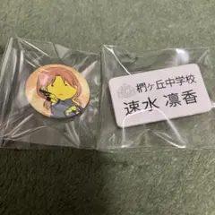 速水凛香　缶バッジ 暗殺教室 コラボカフェ スイパラ 缶バッジ 速水凛香 - メルカリ