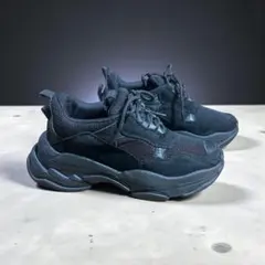 JeffreyCampbellブラックスニーカー 厚底 黒メッシュ　　24cmのサムネイル