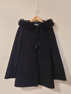 クミキョク　組曲　KUMIKYOKU　ラクーンファー　ダッフルコート　黒