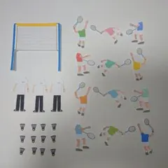 バドミントン★色紙・寄せ書き用シール12枚セット★卒業引退アルバム