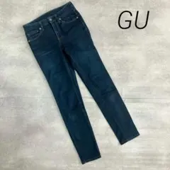ジーユー gu スキニーデニムパンツ ストレッチ 細身 美脚 シンプル 定番 S
