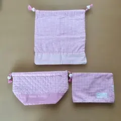 お弁当袋・ランチョンマット（新品）　　着替え袋（中古品）