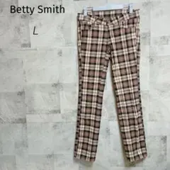 Betty Smith【L】パンツ ローライズ チェック柄 カジュアル 日本製のサムネイル