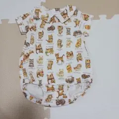cottoli 猫柄ロンパース 70cm