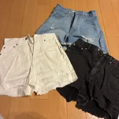 新品同様WEGO STANDARD ブルー　デニム ショートパンツ