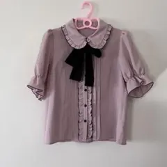 夢展望 DearMyLove 半袖ブラウス(ピンク)のサムネイル