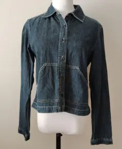 J.CREW ダークブルーデニムトップスSサイズ#skのサムネイル