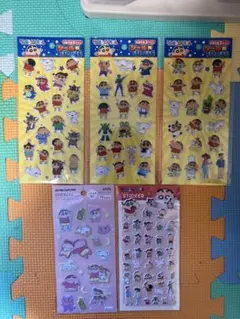 クレヨンしんちゃん　ぷっくりステッカー　ふわふわシール　シールがいっぱい