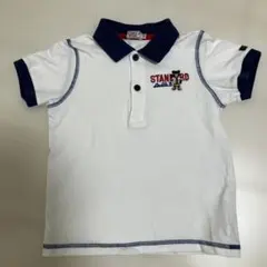 【最終お値下げ】DOUBLE.B ポロシャツ 110サイズ ホワイト/ネイビー