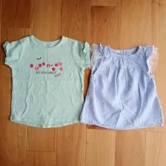 半袖 Tシャツ ノースリーブブラウス　2点セットのサムネイル