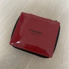 CHANEL メイクアップ ポーチ レッド
