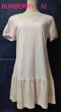 バーバリー ワンピース チュニック ピンクチェック 38