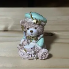 ベアの置物 星のステッキ パステルカラー