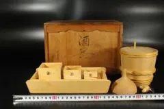 ９１１７）水嶺作　百万塔 　木製　２２．５ｃｍ 9117）水嶺作 百万塔 木製 22．5cm - メルカリ
