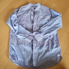 ユニクロ　+J ボタンダウンシャツ Sサイズ 青と白ストライプ