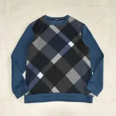 美品　ブラックレーベルクレストブリッジ　バイヤスチェック　ニット　Lサイズのサムネイル
