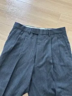 未使用　ポールスミス　日本製　ツータック　トラウザーズ　カシミヤ　M