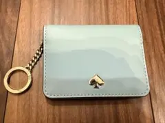 kate spade カードケース ライトブルー