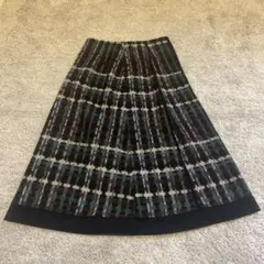 びっち様専用【GIANNI LO GIUDICE】チェックフレアスカート 36