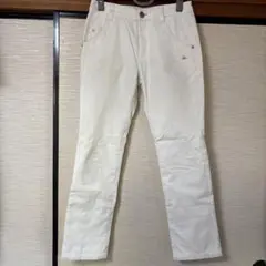 Kappa レディース ホワイト ストレートパンツ