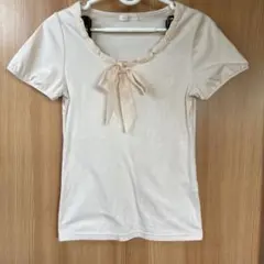 PATTERN 半袖Tシャツ リボン付きのサムネイル