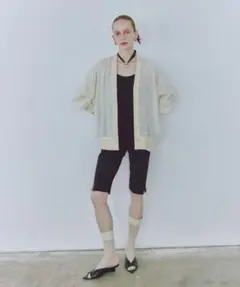 アダム・エ・ロペ 【接触冷感】ハイツイストボイルカーディガンのサムネイル