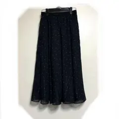 GLOBAL WORK エアリーリラックスミディスカート　ドット　M