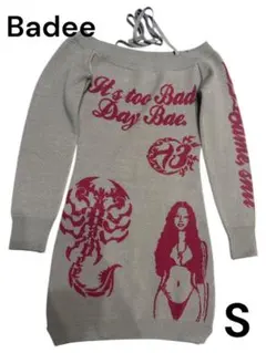 Badee オフショルダー ミニワンピース S Y2K 韓国