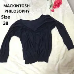【人気★MACKINTOSH PHILOSOPHY】紺　シルク混　サイズ38