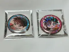 名探偵コナン 工藤新一 毛利蘭 缶バッジ
