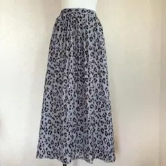 レオパード柄 ロングスカート グレー フレア M AZUL MOUSSYのサムネイル