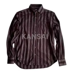 ◎ KANSAI 長袖ストライプシャツ ダークレッドのサムネイル
