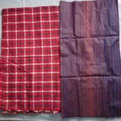 【大きめ】ハギレ生地　まとめ売り　２枚セット【お値下】