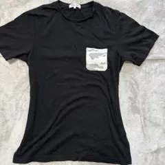 ブラック Tシャツ 迷彩ポケットy2k 平成 お兄系