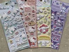 【海外正規品】サンリオキャラクターズ　3Dふわふわシール★4枚セット