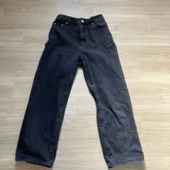 GOODデニムストレートパンツ　ブラック