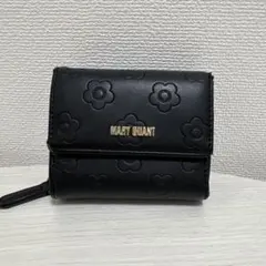 MARY QUANT ブラック三つ折り財布
