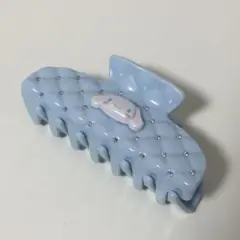 サンリオ シナモロール シナモン バンズヘアクリップ 水色 キラキラ