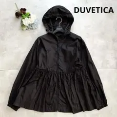近年モデル✨デュベティカ ナイロンジャケット　黒 38 M トレンド ペプラム