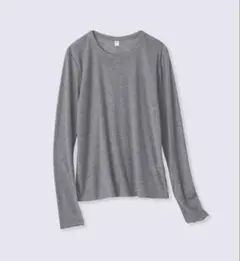 GU ソフトシアークルーネックT グレー Mサイズ 新品のサムネイル